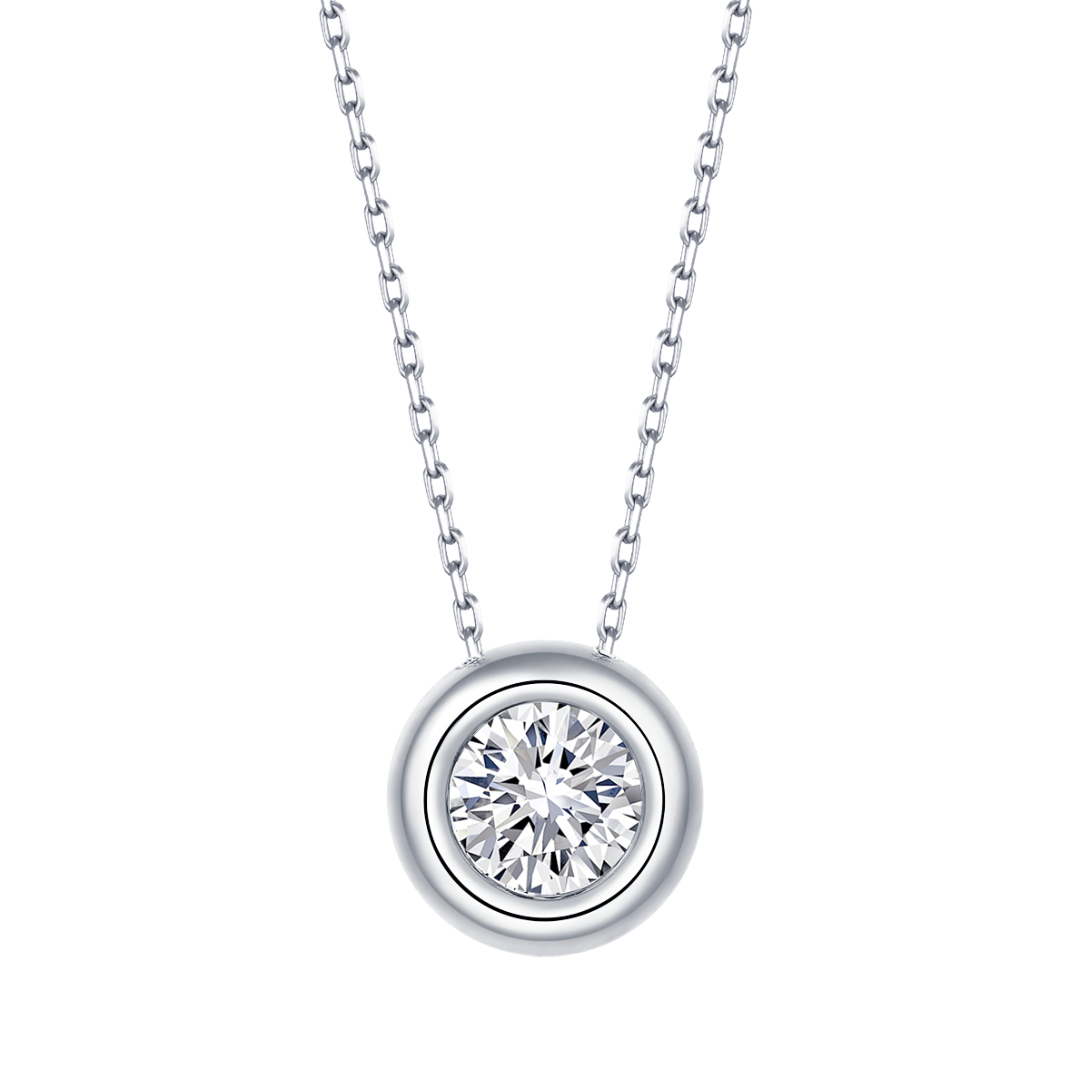 Bubble Series S925 Silver Plated Platinum Moissanite Pendant Earnail Bracelet Set